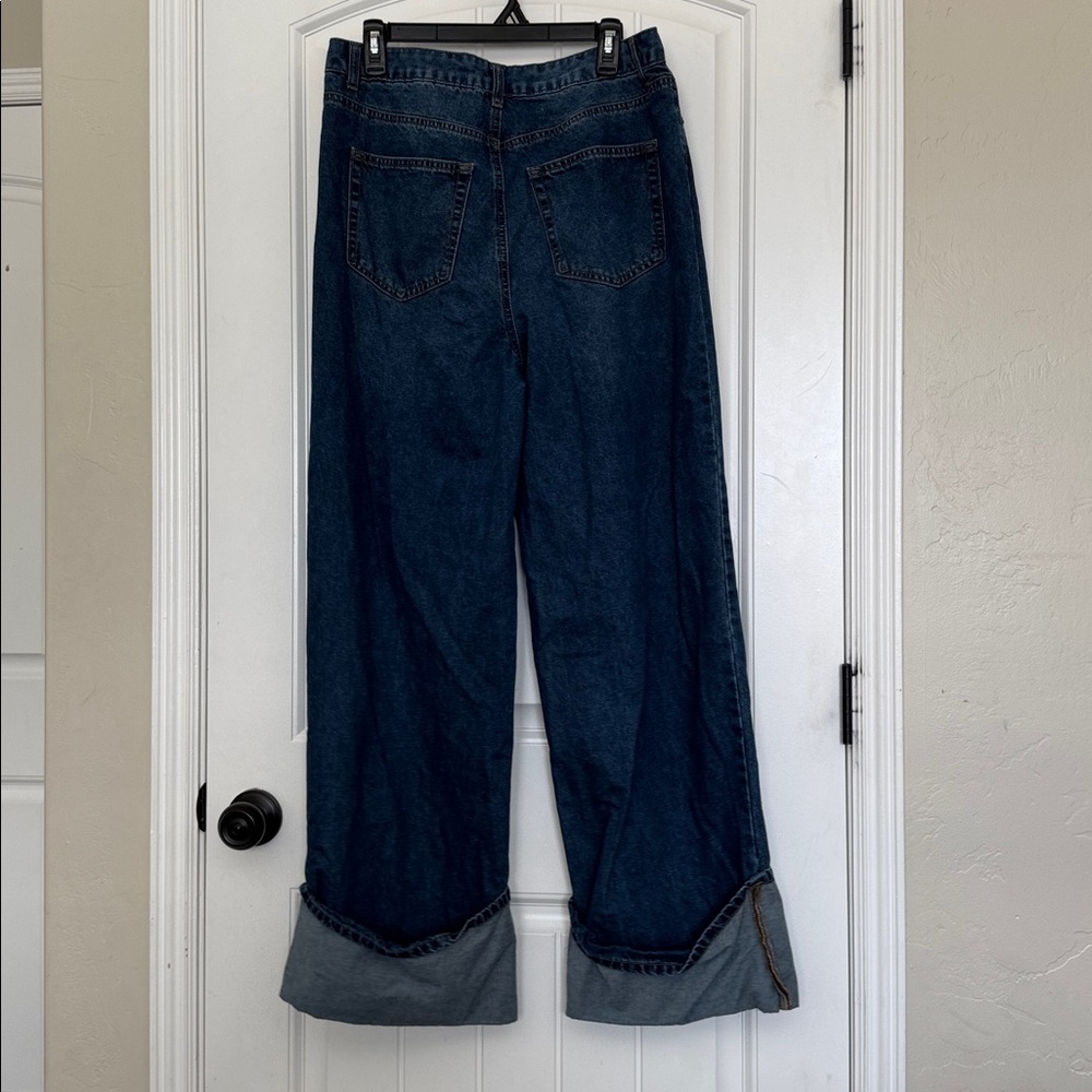 Tinseltown Dark Blue Denim Trousers - Picture 3 of 3